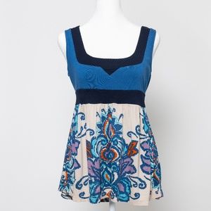 Anthropologie Ikat Empire Tank Top by Ric Rac